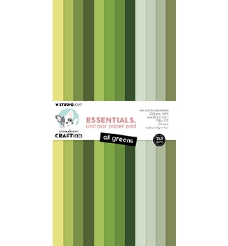 Craftlab Designpapier Unicolors All Greens CCL-ES-UPP406