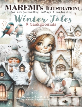 Maremi's Small Art Collage Pages Winter Tales