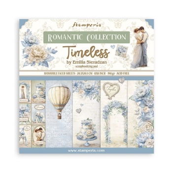 Stamperia Paper Pad 20 x 20 cm Timeless SBBS127
