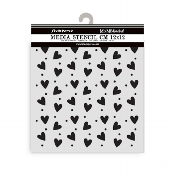 Stamperia Mask Stencil Heart KSTDS68