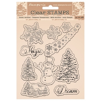 Stamperia Clear Stamp Home for the Holidays WTK162