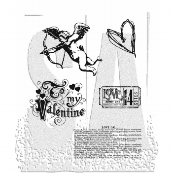 Stampers Anonymous Cling Stamp Love Struck CMS082