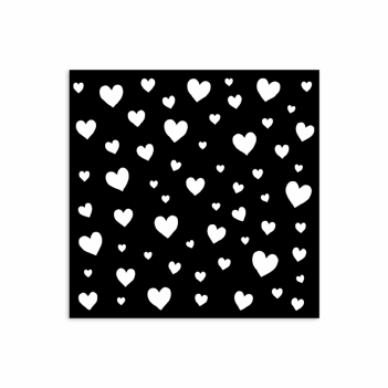 Stamperia Mask Stencil Hearts KSTDS42