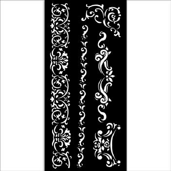 Stamperia Mask Stencil Venice City of Art Borders KSTDL122