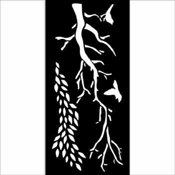 Stamperia Mask Stencil Dewdrops Branches KSTDL106