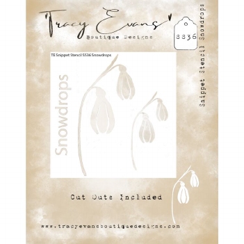 Tracy Evans Mask Stencil Snowdrops SS036