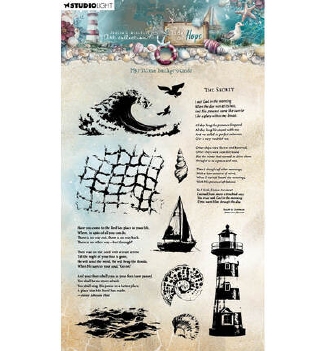 Studio Light Clear Stamp Jenine's Maritime Backgrounds JMA-TH-STAMP931