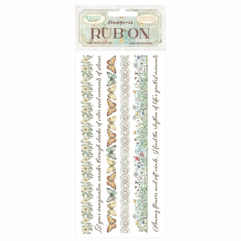 Stamperia Rub On Daisy Art DFLRB225