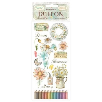 Stamperia Rub On Daisy Art DFLRB224