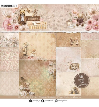 Studio Light Paper Pad Teddy's Tea Time SL-TTT-DPP422