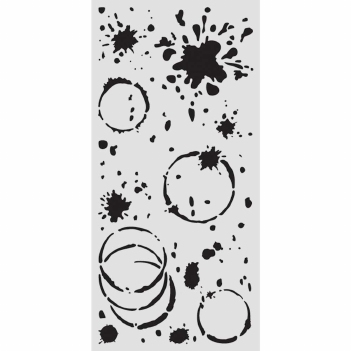 Stamperia Mask Stencil Ink Splatter KSTDL149
