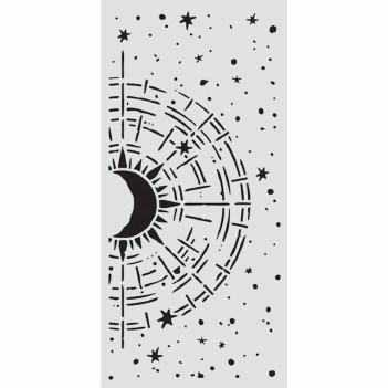 Stamperia Mask Stencil Cosmic Compass KSTDL150