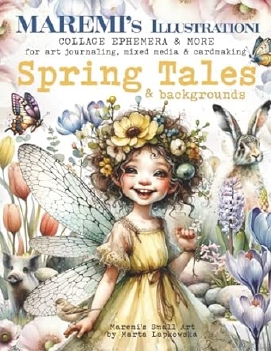 Maremi's Small Art Collage Pages Spring Tales