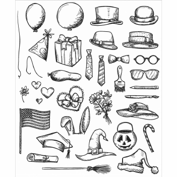 Stampers Anonymous Cling Stamp Crazy Things CMS237