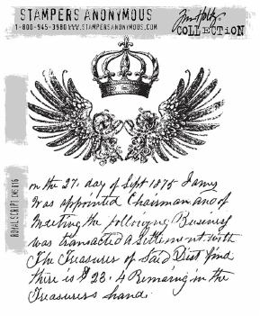 Stampers Anonymous Cling Stamp Royal Script CMS016