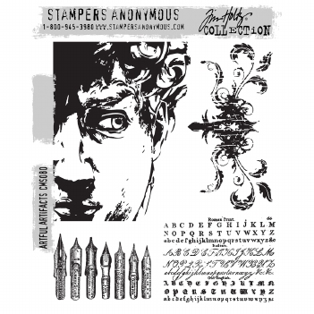 Stampers Anonymous Cling Stamp Artful Artifacts CMS080