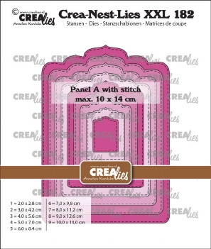 Crea-Nest-Lies set Snijmal Panel A with Stitch CLNestXXL182