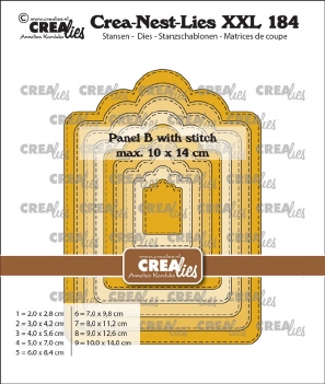 Crea-Nest-Lies set Snijmal Panel B with Stitch CLNestXXL184