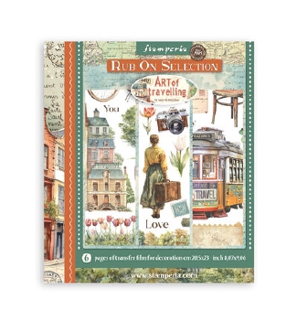 Stamperia Rub On Selection Art of Travelling DFLRBXG05