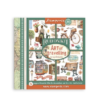 Stamperia Rub On Kit Art of Travelling DFLRBX12