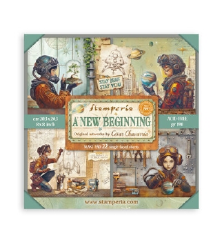 Stamperia MAXI Pad 20 x 20 cm A New Beginning SBBSXB23