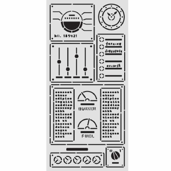 Stamperia Mask Stencil Control Panel KSTDL155