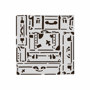 Stamperia Mask Stencil Suitcases KSTDS05