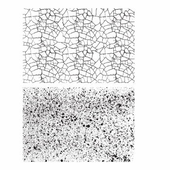 Stampers Anonymous Cling Stamp Cracks & Specks CMS186