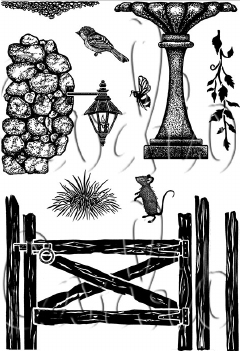 Card-io Clear Stamp Garden Gateway CCSTGAR-04