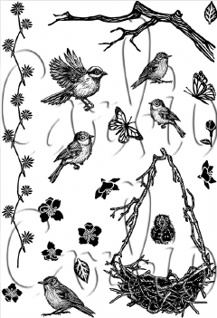 Card-io Clear Stamp First Flights CCSTFIR-01