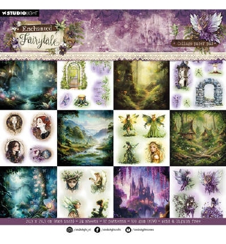 Studio Light Collage Paper Pad Enchanted Fairytale SL-EF-CPP468