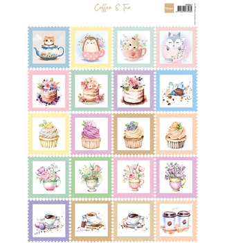 Marianne Design Knipvel Stamps Coffee & Tea VK9647
