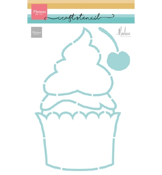Marianne Design Stencil Cupcake by Marleen PS8194