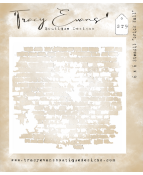 Tracy Evans Mask Stencil Brick Wall ST009 TE