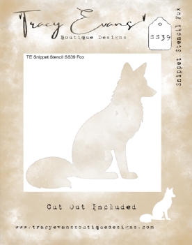 Tracy Evans Mask Stencil Fox SS039