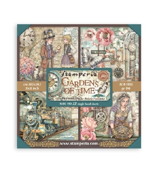 Stamperia MAXI Pad 20 x 20 cm Gardens of Time SBBSXB24
