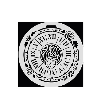 Stamperia Mask Stencil Clock KSTDS35