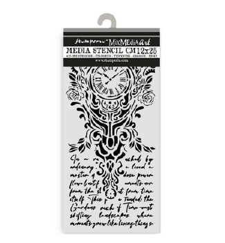 Stamperia Mask Stencil Clock and Writing KSTDL157