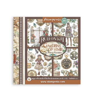 Stamperia Rub On Selection Gardens of Time DFLRBX11