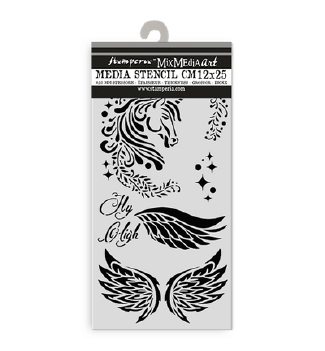 Stamperia Mask Stencil Wonderland Unicorn KSTDL95