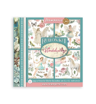 Stamperia Rub On Selection Wonderland DFLRBX15