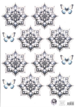 Fairybells Combi Knipvel voor Pop-Up en Decoupage Blauw A 99083/002