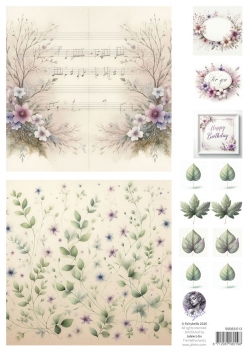 Fairybells Combi Knipvel voor Pop-Up en Decoupage Lila C 99083/013