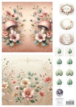 Fairybells Combi Knipvel voor Pop-Up en Decoupage Roze C 99083/010