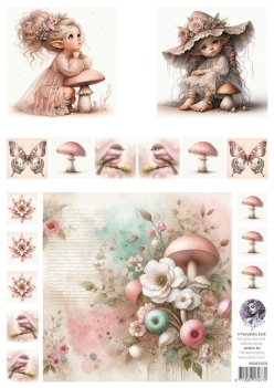 Fairybells Combi Knipvel voor Pop-Up en Decoupage Roze B 99083/009