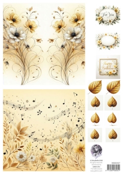 Fairybells Combi Knipvel voor Pop-Up en Decoupage Geel C 99083/007