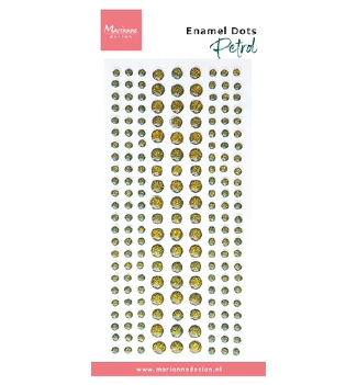 Marianne Design Enamel Dots - Petrol PL4543