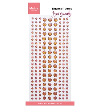 Marianne Design Enamel Dots - Burgundy PL4542