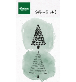 Marianne Design Clear Stamp Silhouette Art Trees CS1202