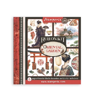 Stamperia Rub On Kit Oriental Garden DFLRBX19